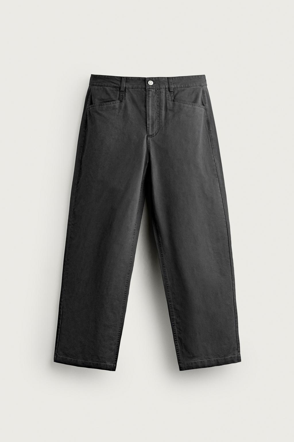 WASHED STRAIGHT-LEG CHINOS