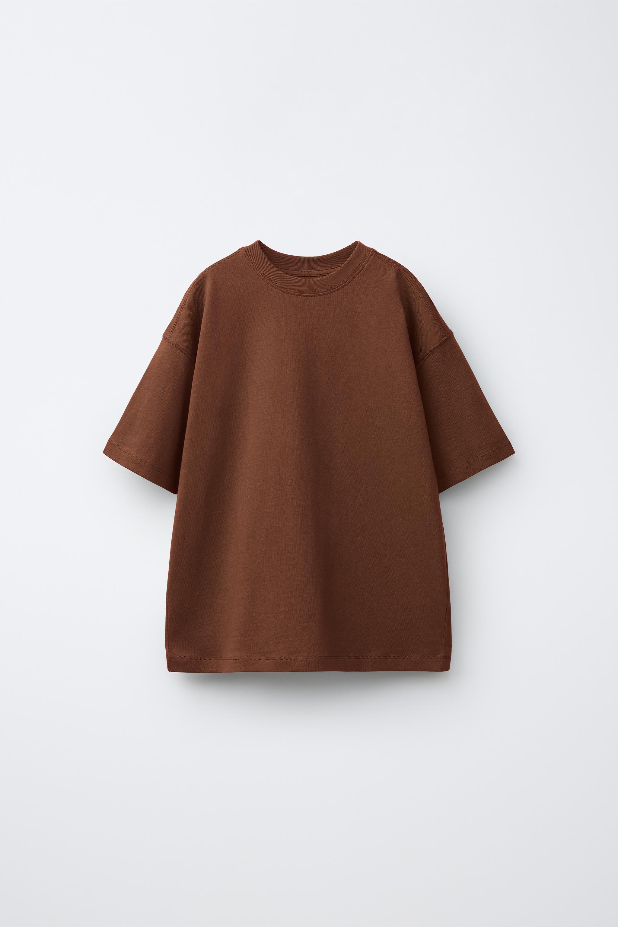 PLAIN T-SHIRT — Chocolate