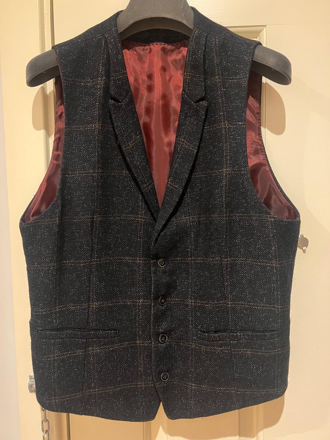 CHECK WAISTCOAT