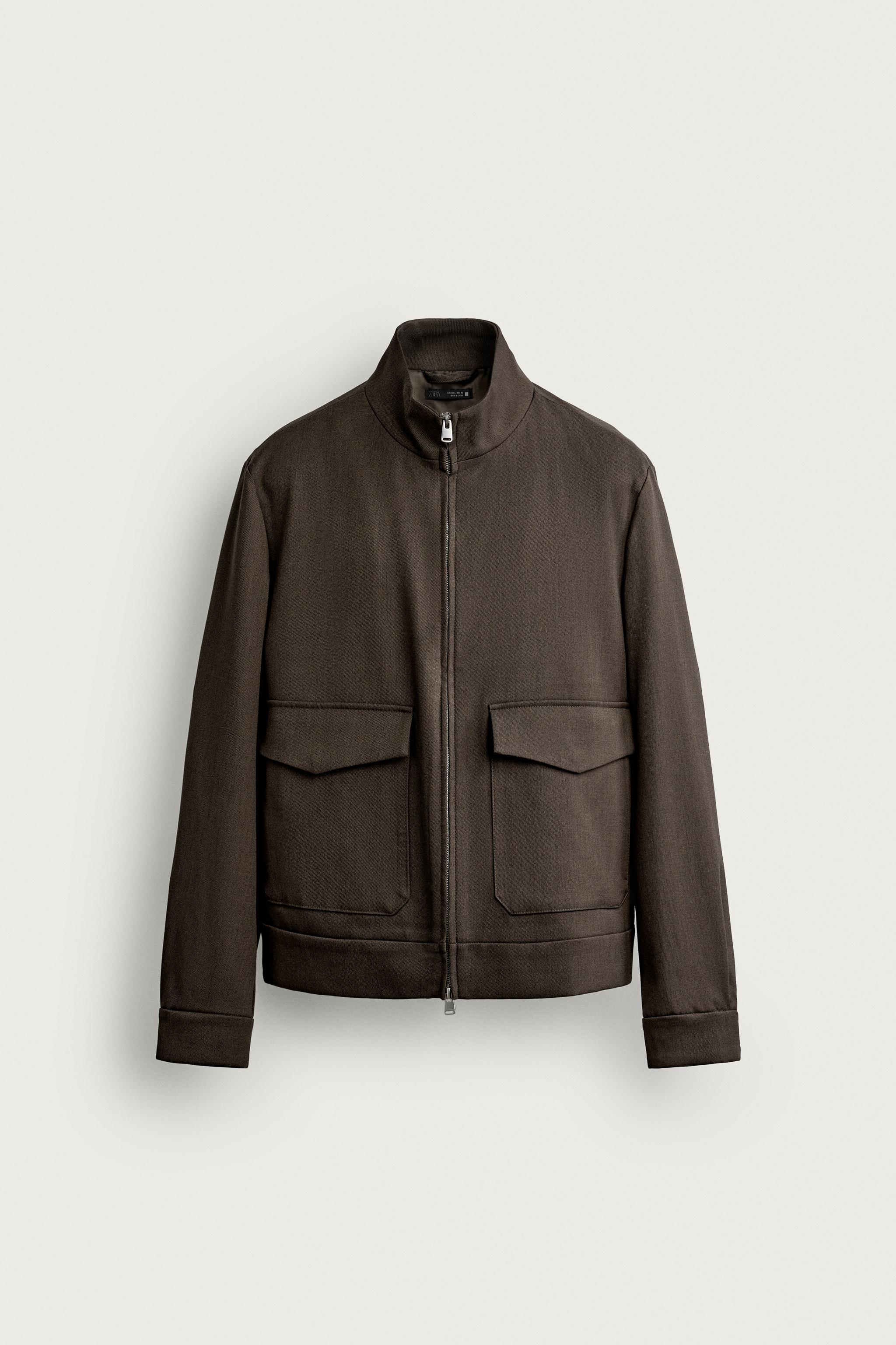 REGULAR FIT ZIP OVERSHIRT