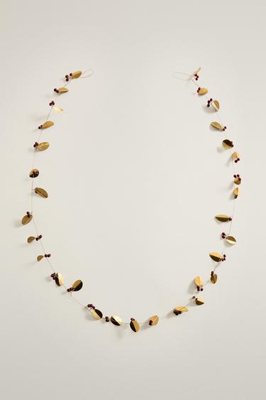 CHRISTMAS LEAF GARLAND — Golden 2
