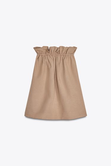 Zara TOP BEZ BRETELA – svetlosmeđa