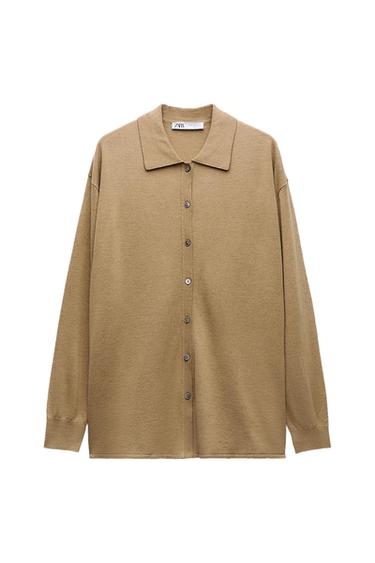 KNIT CARDIGAN WITH SIDE BUTTONS