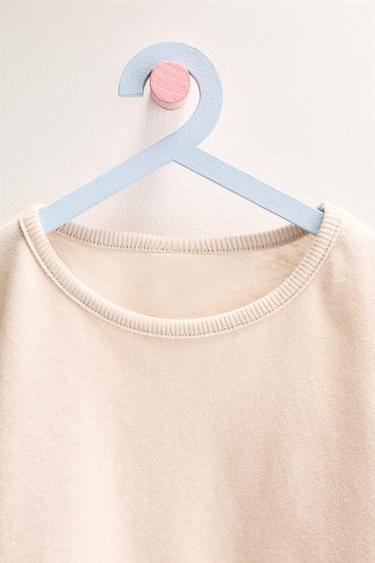 ZARA TIMELESS - PLAIN COTTON LINEN T-SHIRT - Light beige by Zara - Image 2