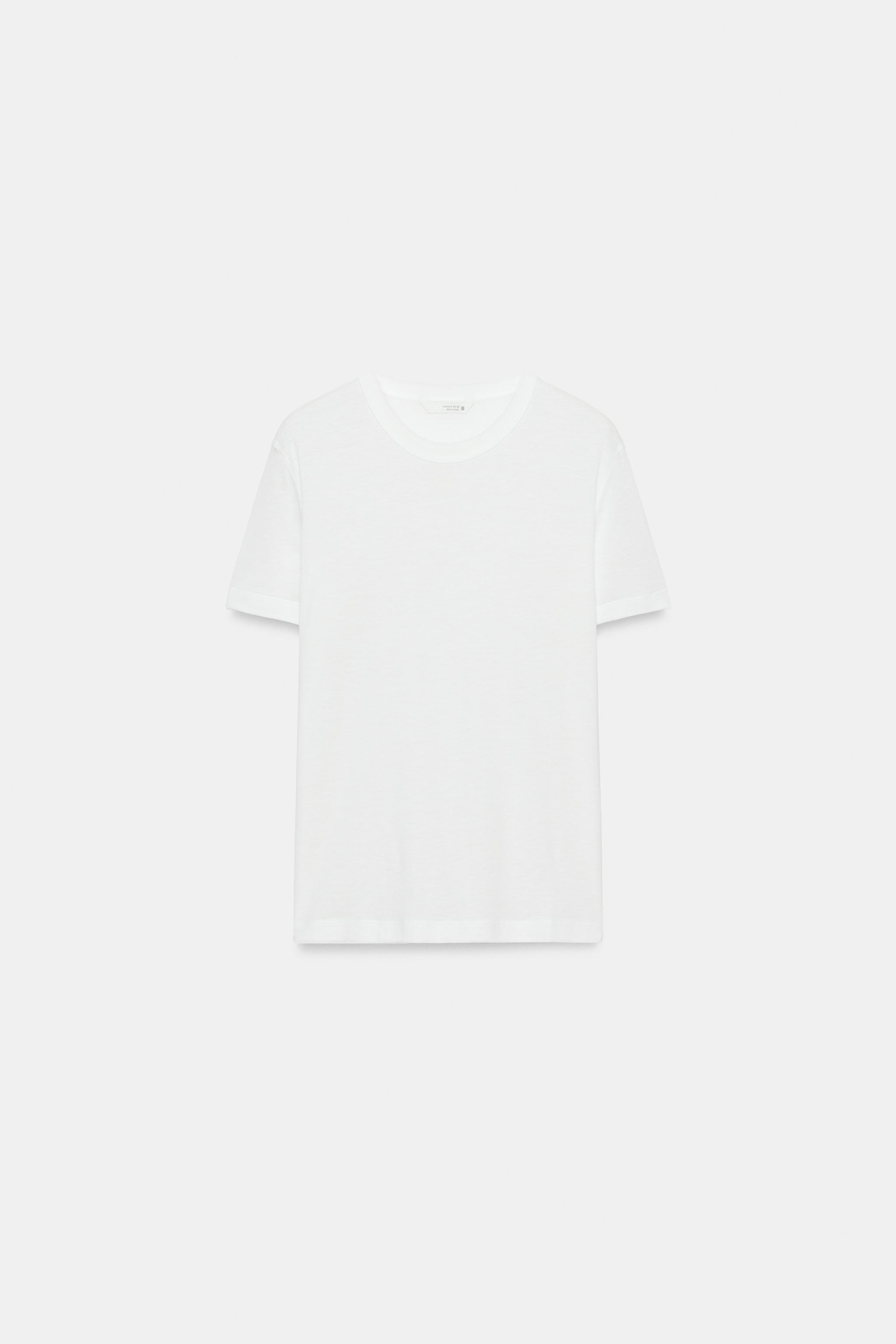 T-SHIRT EN LYOCELL À MANCHES COURTES