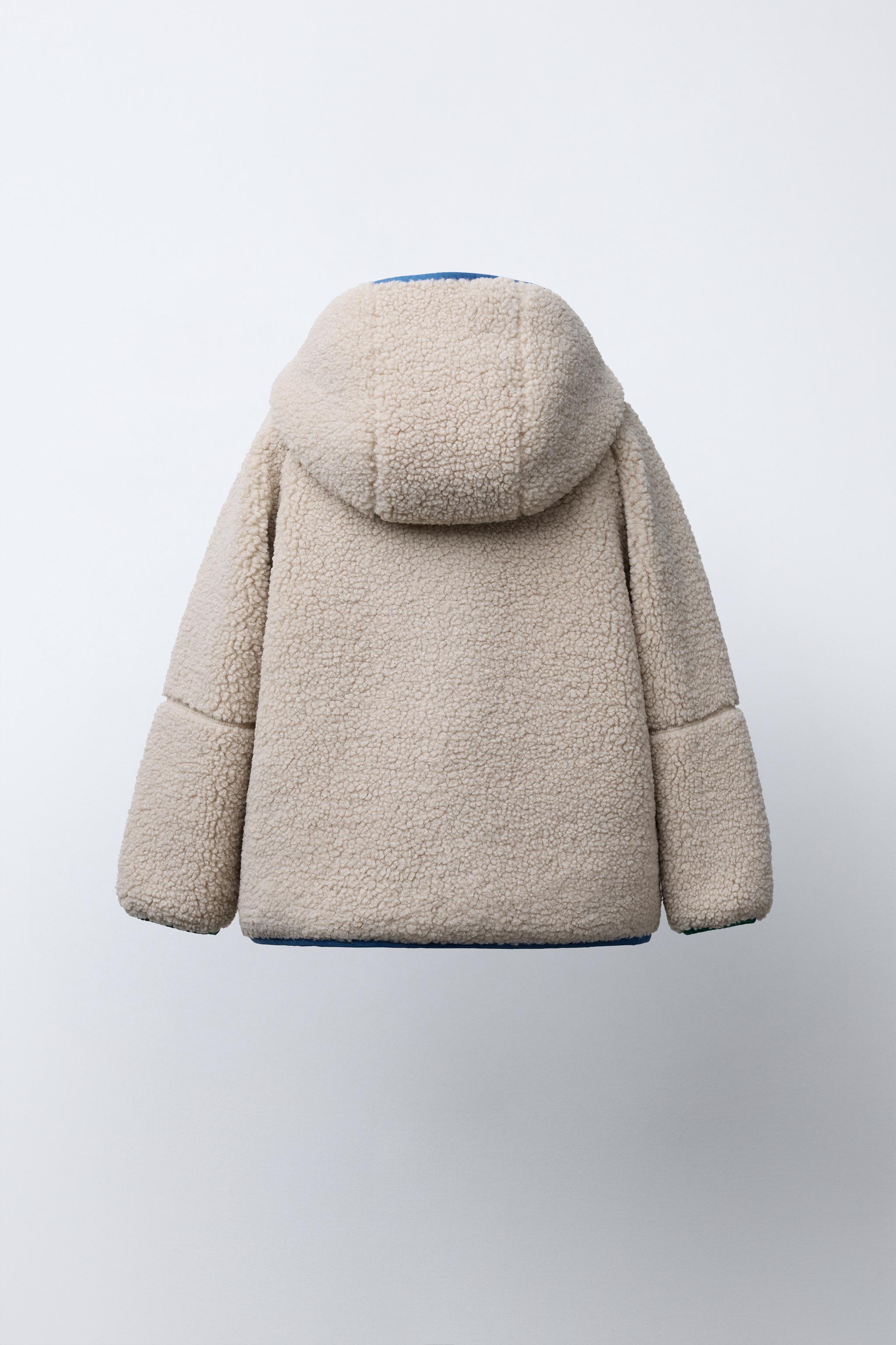 CONTRAST PIPING FLEECE HOODIE JACKET