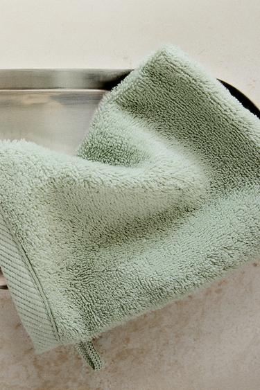 WASCHLAPPEN AUS BAUMWOLLFROTTEE - Mintgrün von Zara