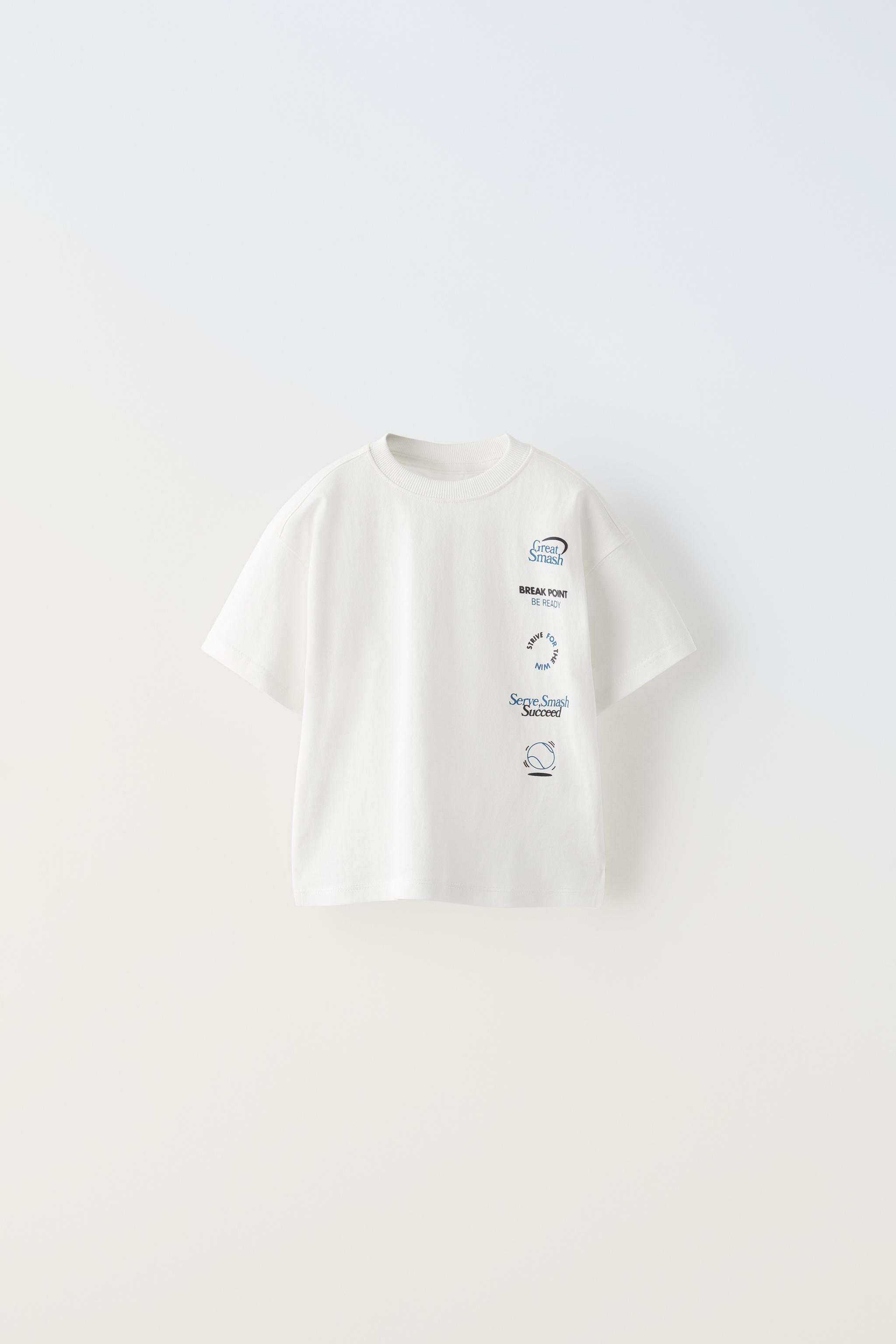 カレッジＴシャツ - ブルー | ZARA Japan / 日本