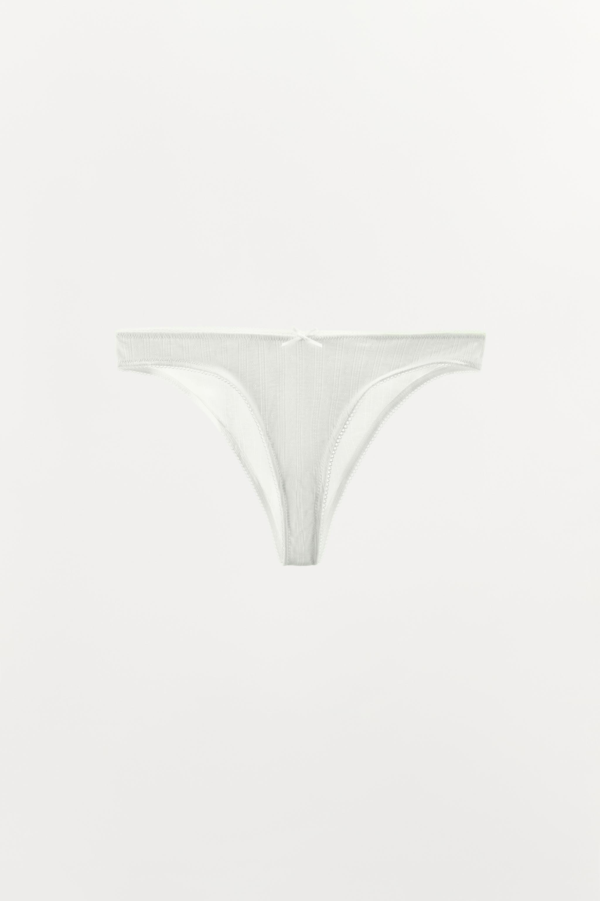 BASIC POINTELLE BOTTOMS — White