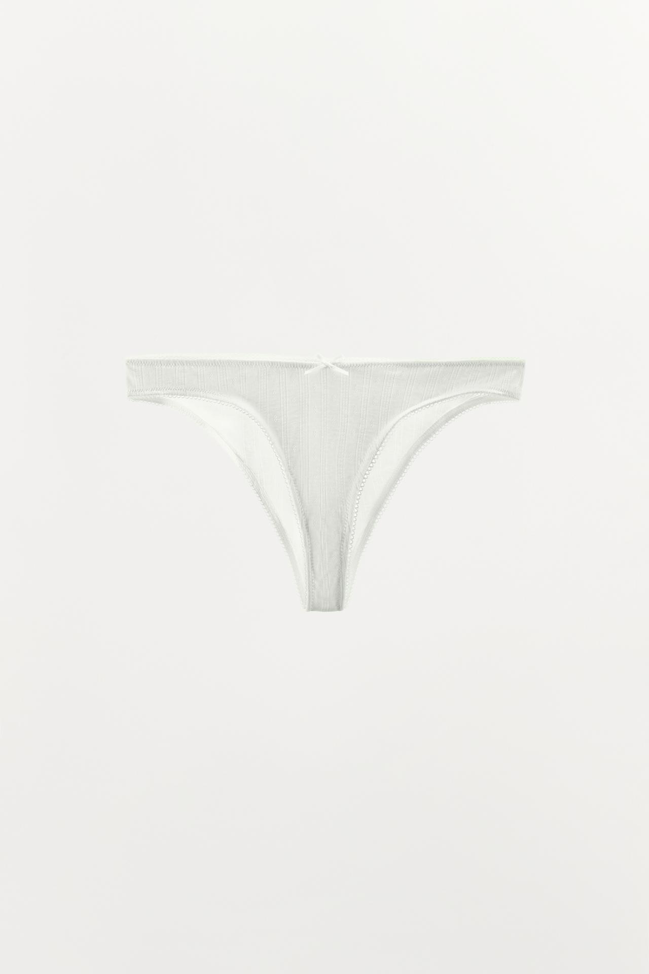 BASIC POINTELLE BOTTOMS — White