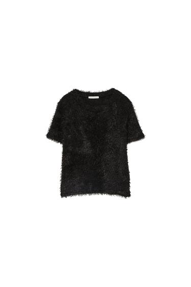 FAUX FUR TOP