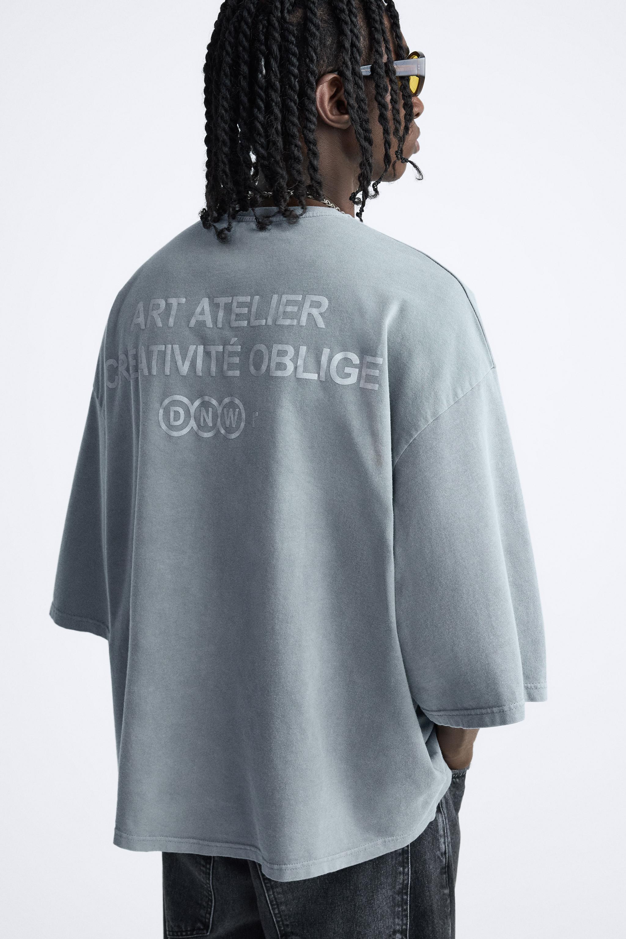 WASHED TEXT T-SHIRT
