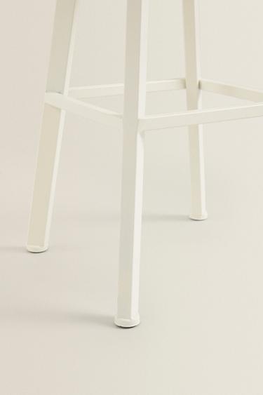 TABOURET DE BAR ROTATIF BOIS ET MÉTAL - Crème de Zara - Image 4