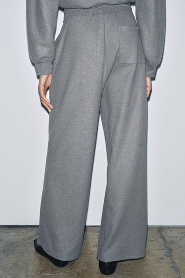 PANTALON DROIT CÔTELÉ SOFT - Gris moyen de Zara - Image 2