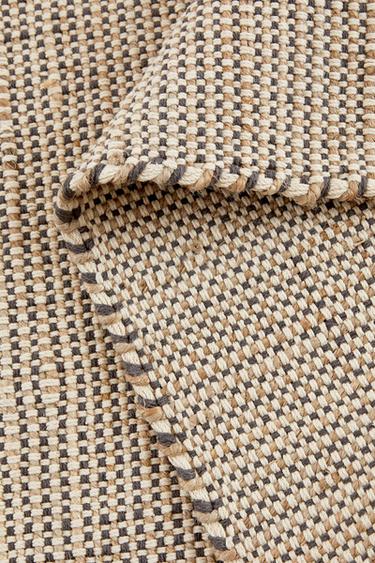 TAPIS RECTANGULAIRE COTON JUTE CHINÉ - Beige clair de Zara - Image 2
