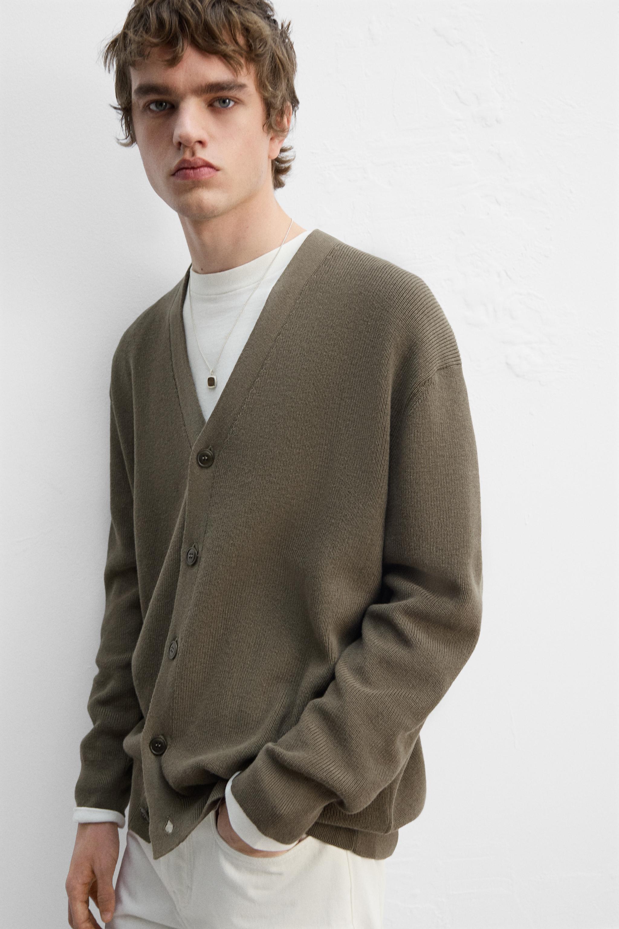 zara origins コットンカシミヤブレンドカーディガン