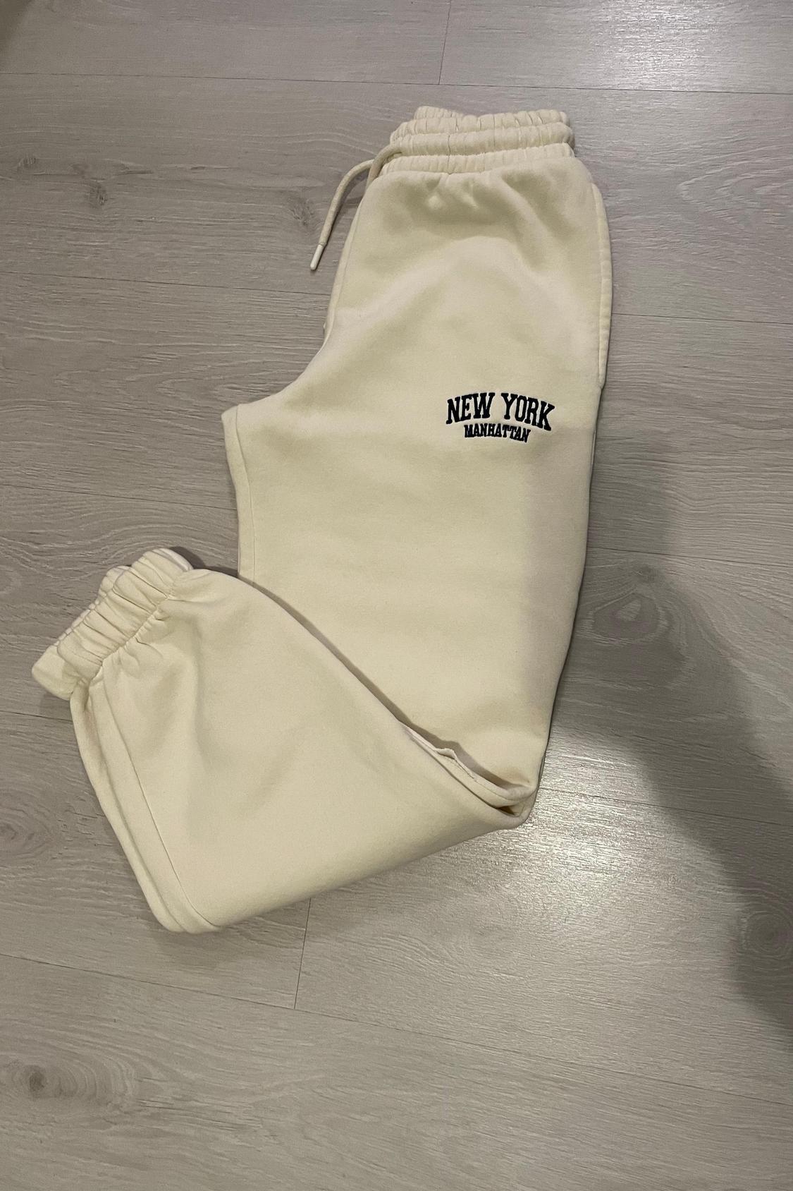 JOGGING TROUSERS WITH EMBROIDERED SLOGAN - Image 3