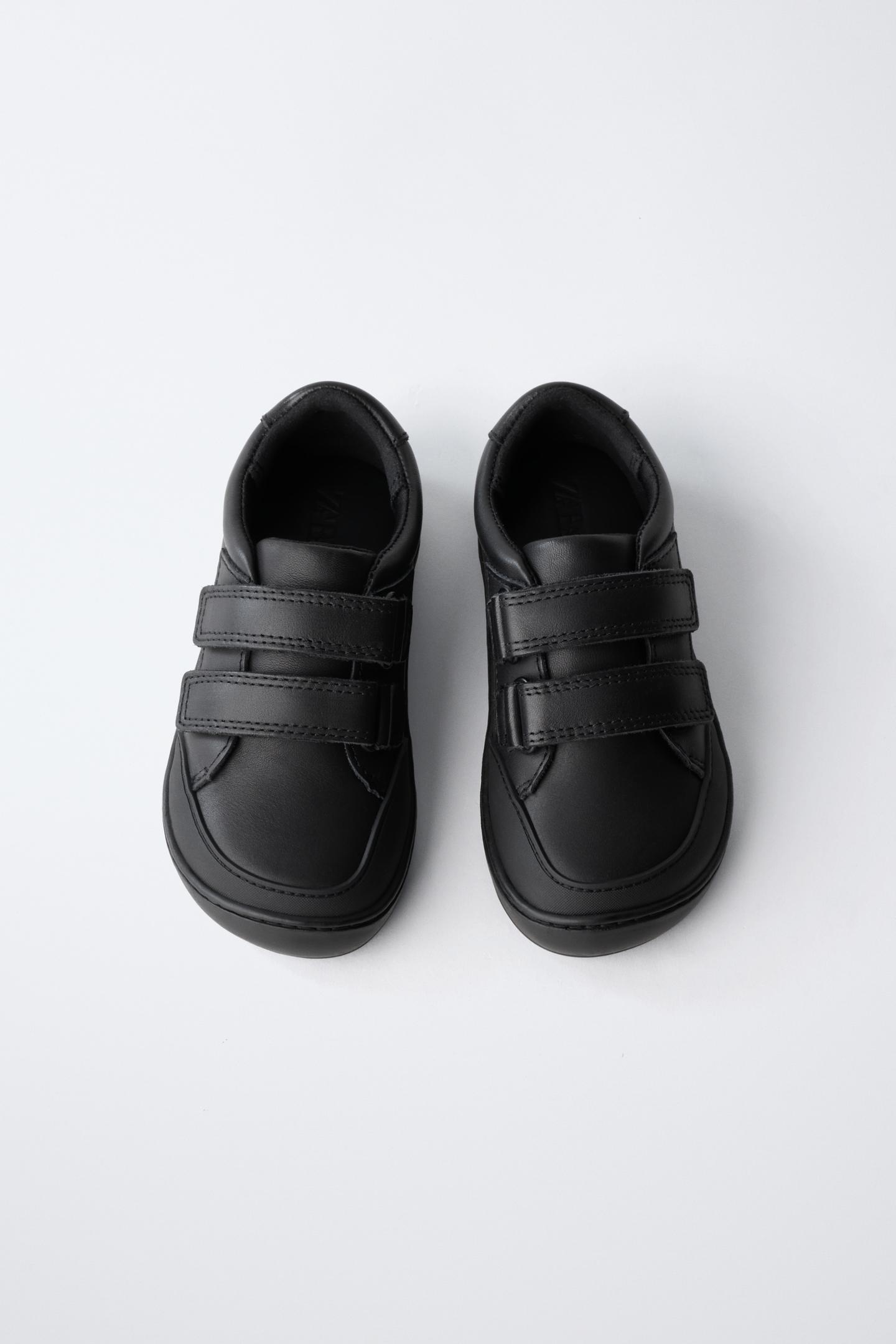Детские кроссовки Zara Leather Barefoot, цвет: Чёрный — фото 9