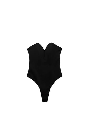BODYSUIT WITH SWEETHEART NECKLINE