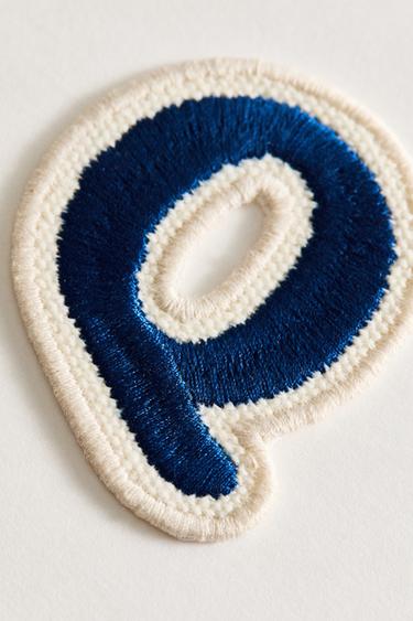 THERMO-ADHESIVE LETTER Q PATCH - Blue by Zara - Image 2