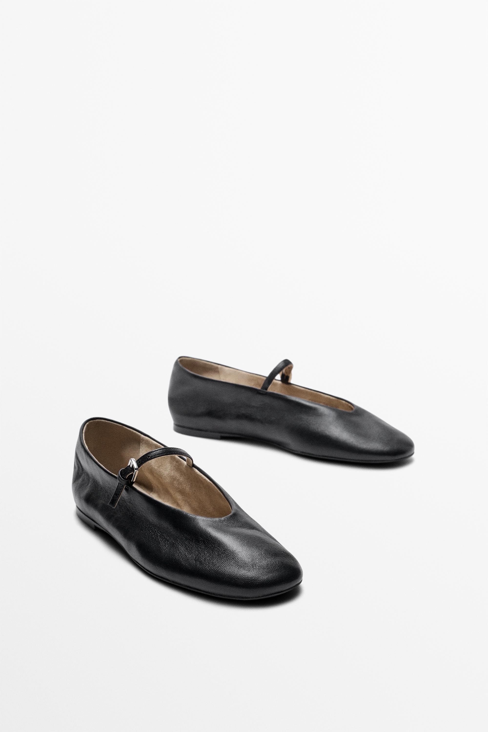 Soft leather ballerinas