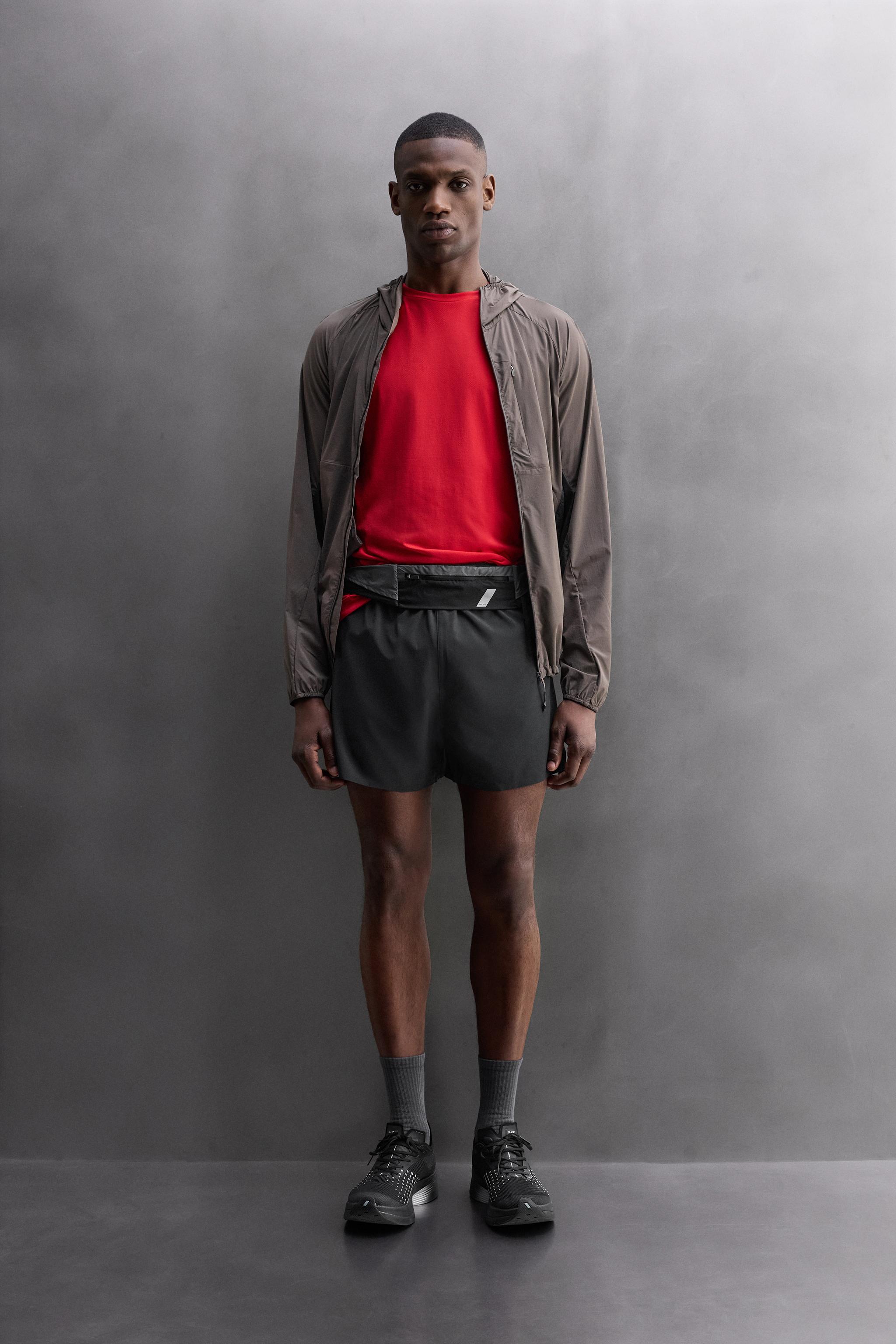 COLOR BLOCK RUNNING SHORTS