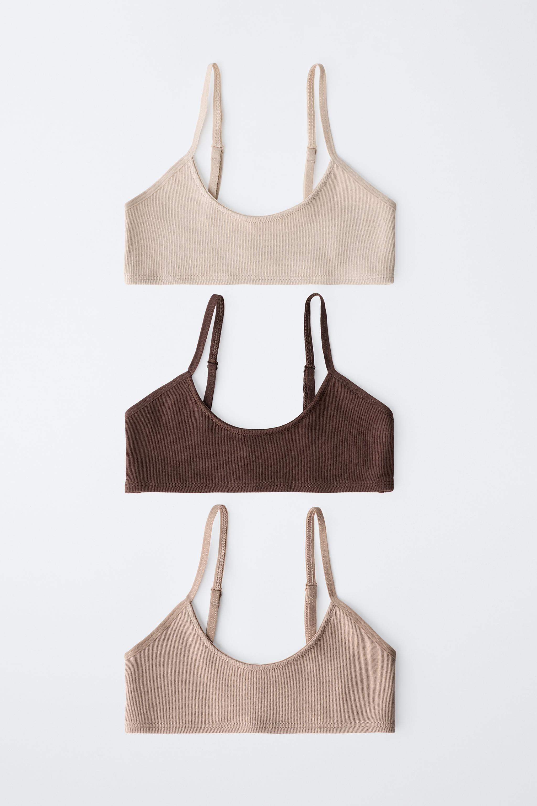 8-14 YEARS / PACK OF THREE RIBBED TOPS