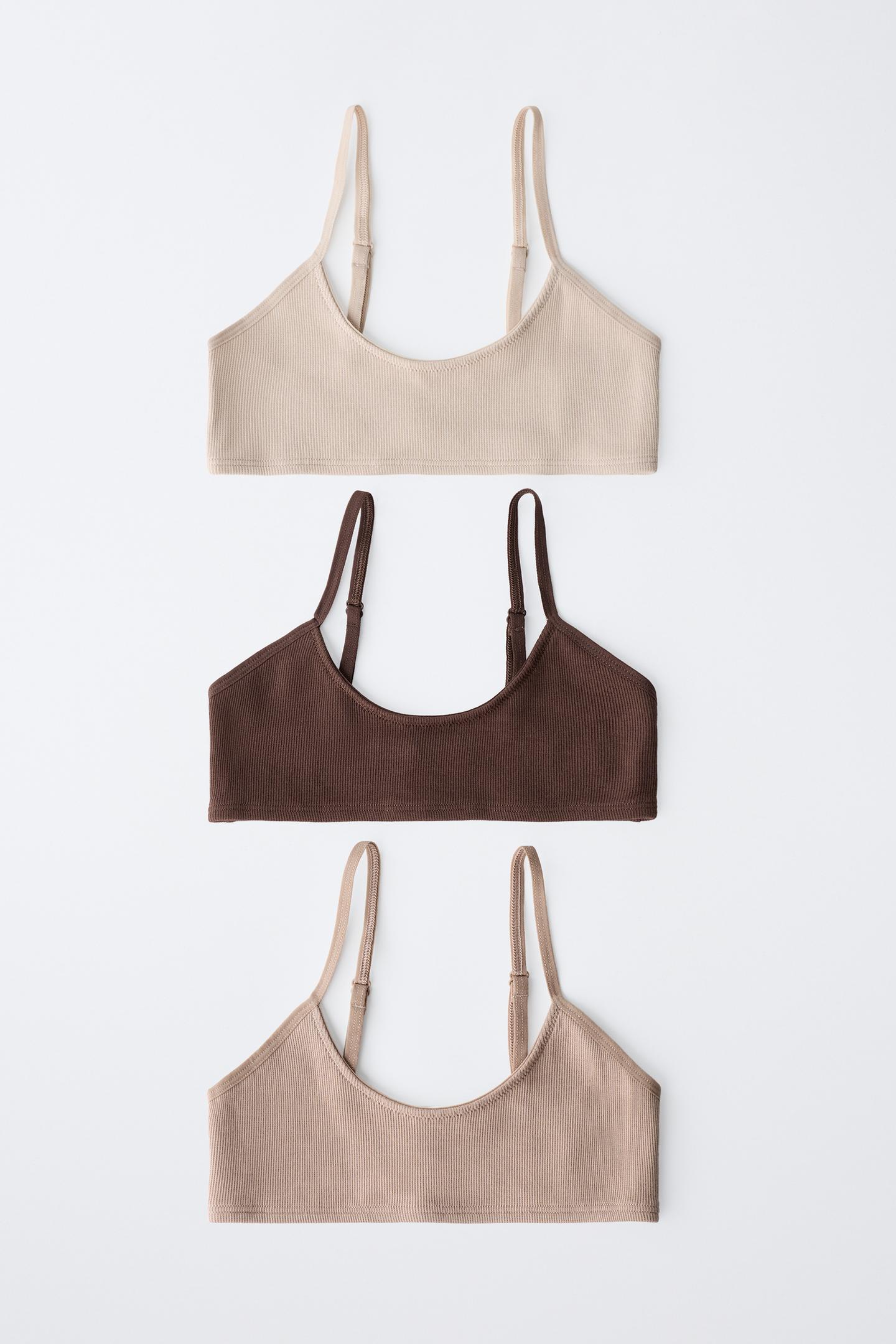 Бельё для детей, в рубчик, 3 шт. — Zara, цвет: Серо-коричневый коричневый — фото 4