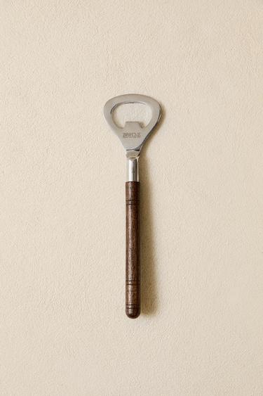 BOTTLE OPENER WITH MANGO WOOD HANDLE - Brown by Zara