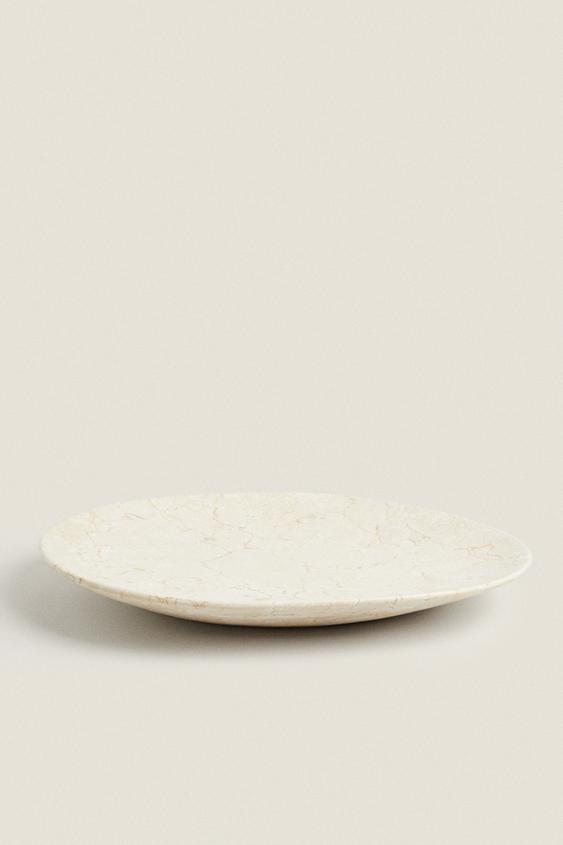 DECORATIVE MARBLE TRAY Light brown ZARA United Kingdom