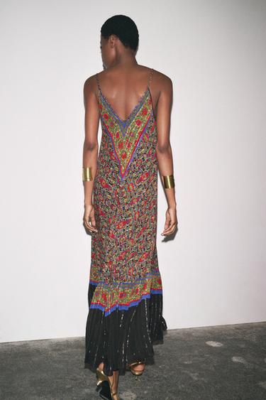 ZW COLLECTION PRINTED DRESS - Red / Black by Zara - Image 2