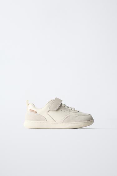 КОЖАНЫЕ КРОССОВКИ BAREFOOT — Белый от Zara