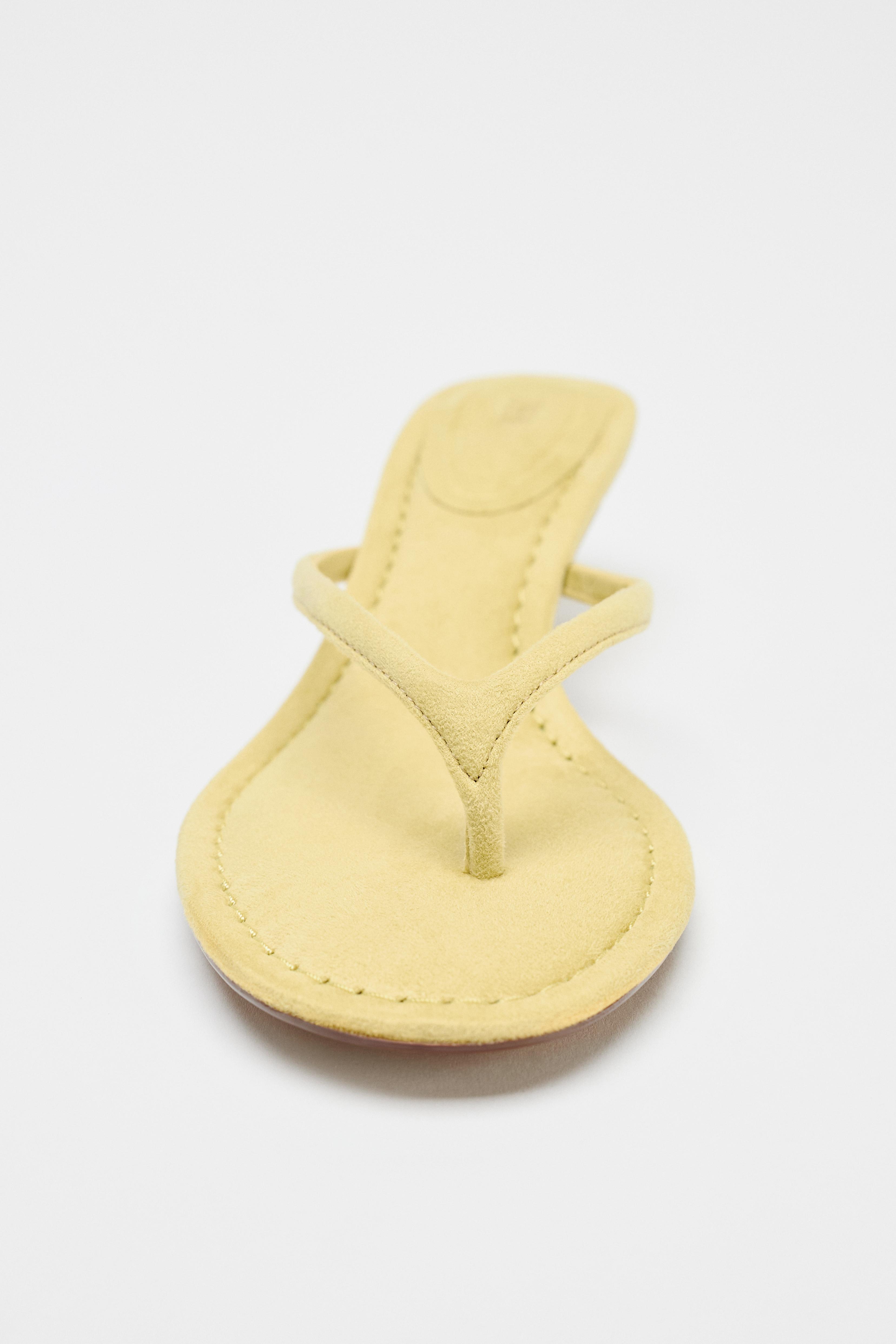 SANDALES KITTEN HEEL EFFET SOFT