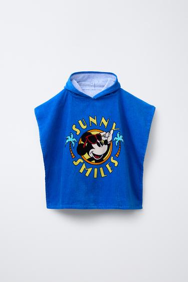 PONCZO RĘCZNIK Z MYSZKĄ MIKI © DISNEY - Intensywnie niebieski Zara