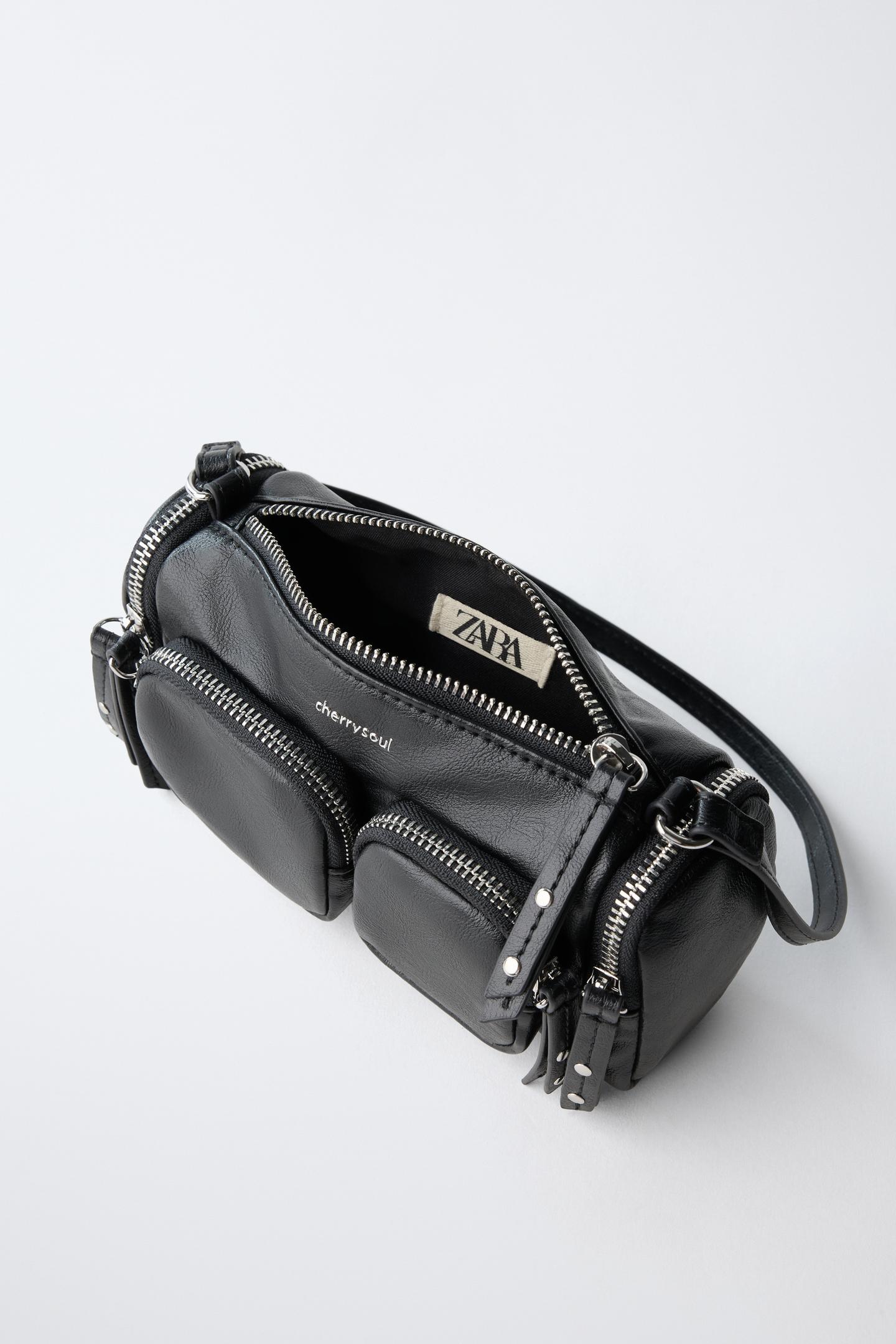 Детская сумка Zara Multi-Pocket Shoulder, цвет: Чёрный — фото 4