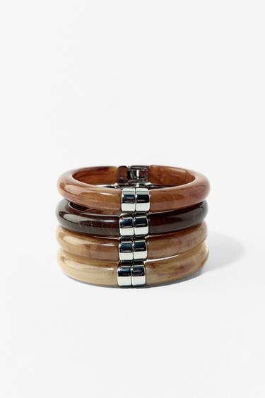PACK DE 4 PULSEIRAS ARTICULADAS - torrado da Zara