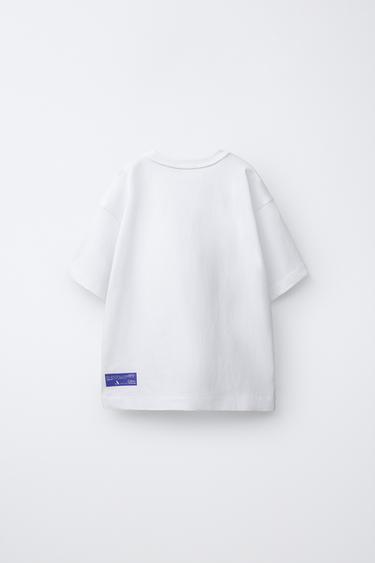 SPORTY T-SHIRT WITH POCKET - White by Zara - Image 1