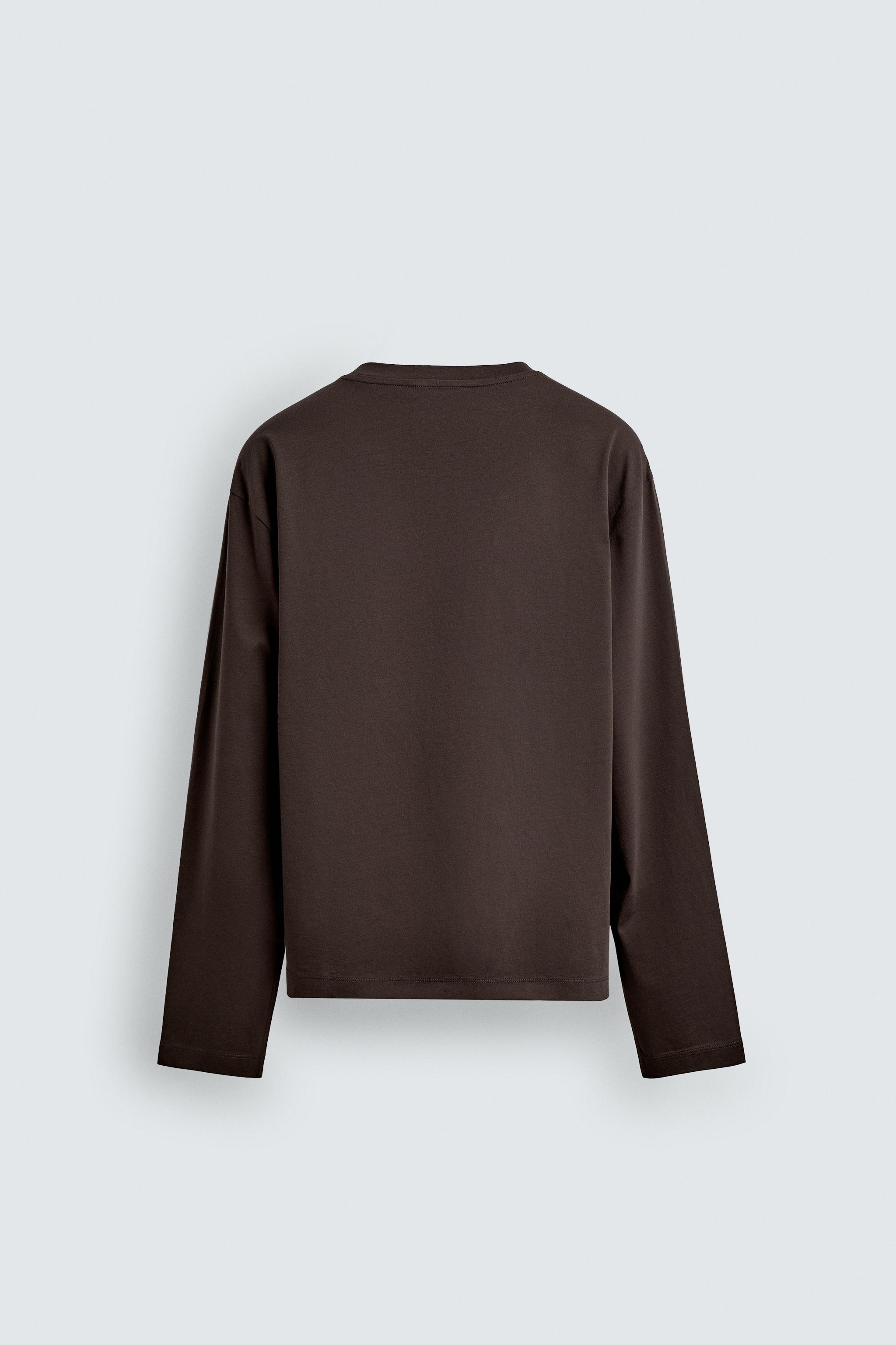 MERCERIZED LONG SLEEVE T-SHIRT