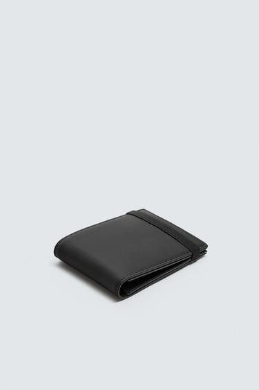 RUBBERISED WALLET - Black by Zara - Image 1