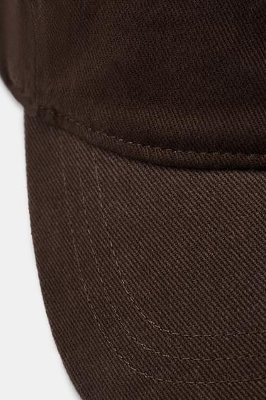CASQUETTE SERGÉ UNIE - Marron de Zara - Image 3