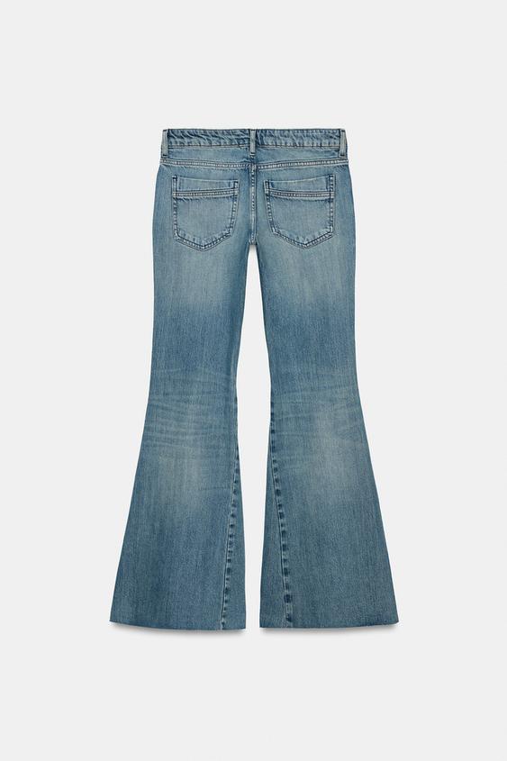 JEANS TRF FLARE EXTRA CONFORT TAILLE BASSE - Bleu marine de Zara - Image 8