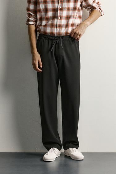 COMFORT REGULAR FIT PANTS — Black 2