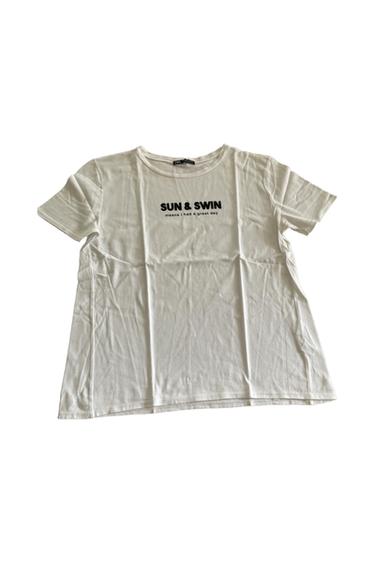 TSHIRT BIANCA CON SCRITTA