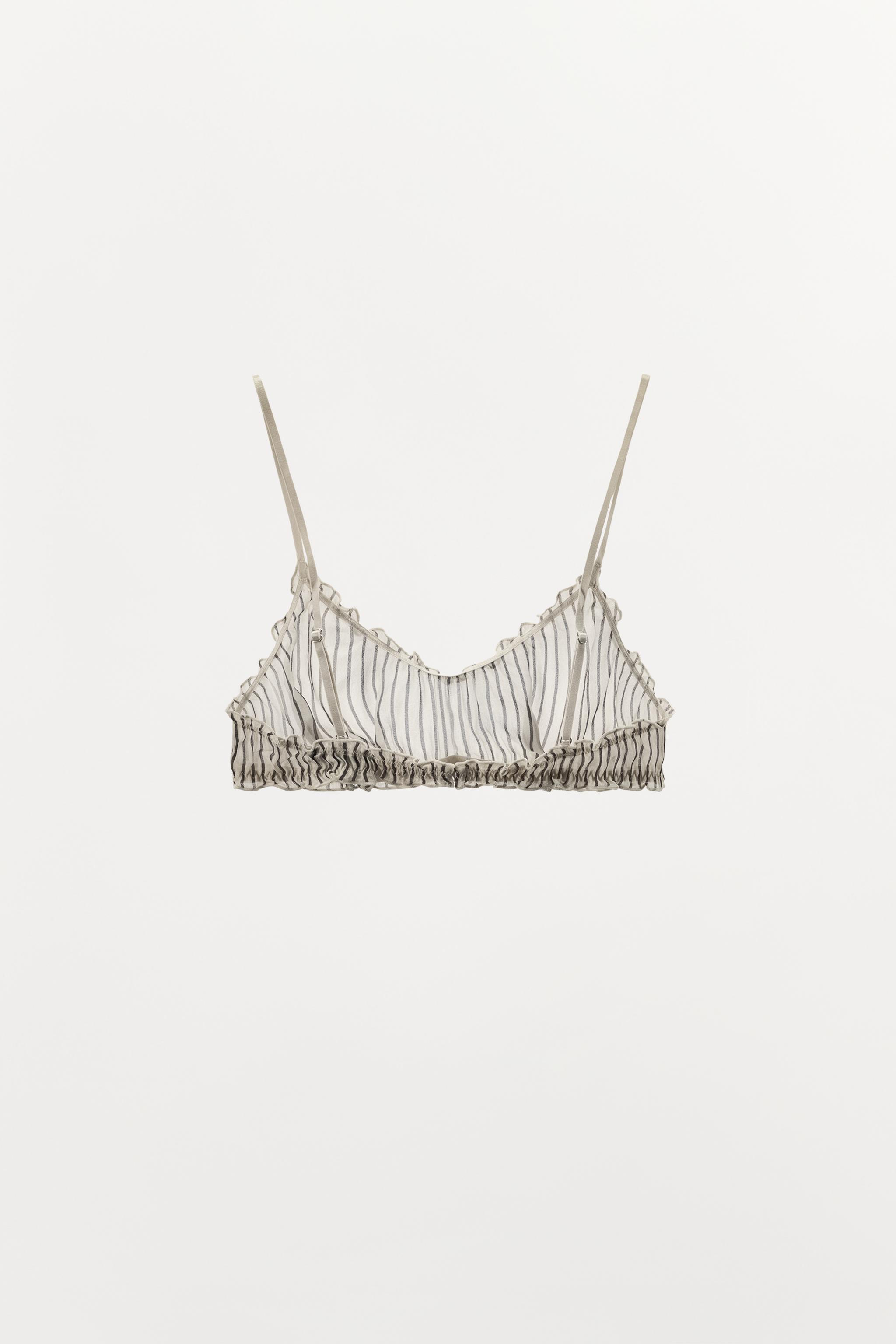 SOUTIEN-GORGE VISCOSE 100% IMPRIMÉ À RAYURES