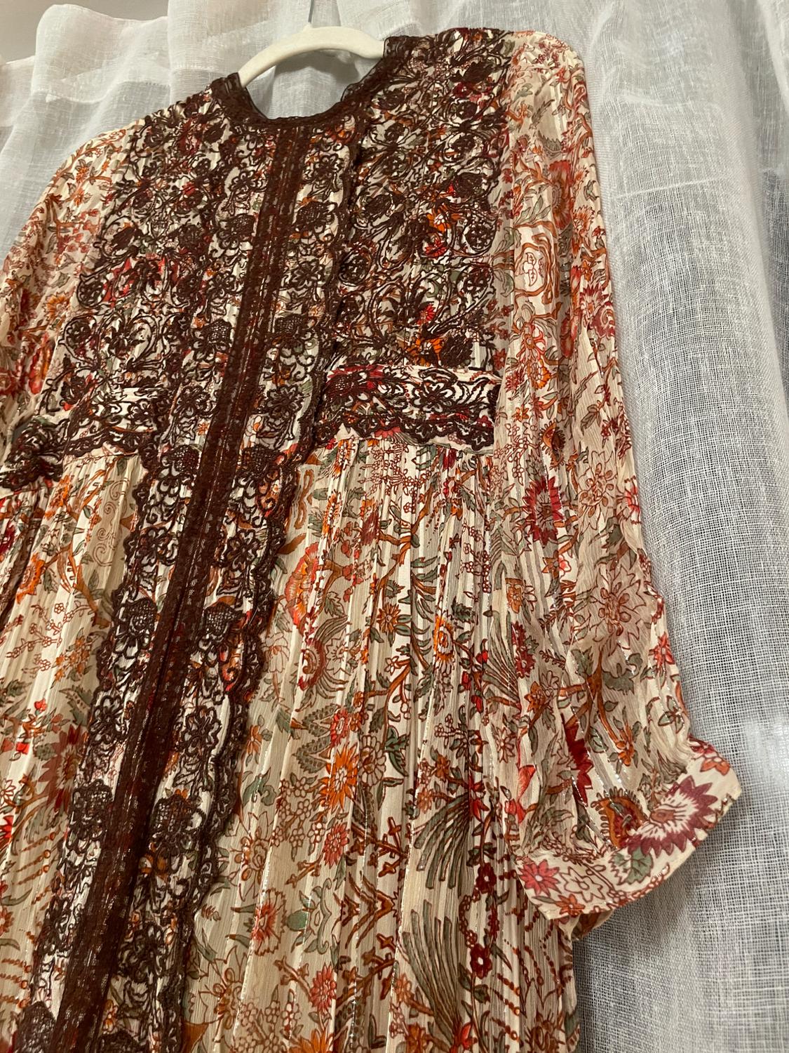 PRINTED AND EMBROIDERED DRESS - Image 3
