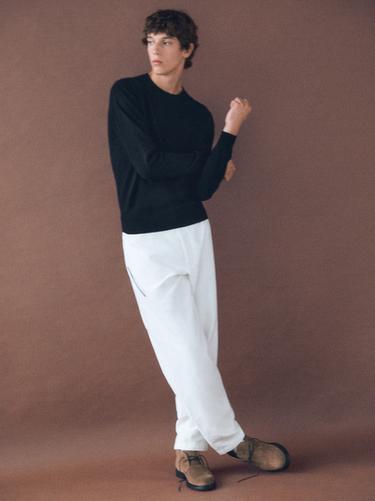 Botín safari piel - Gris Visón de Zara