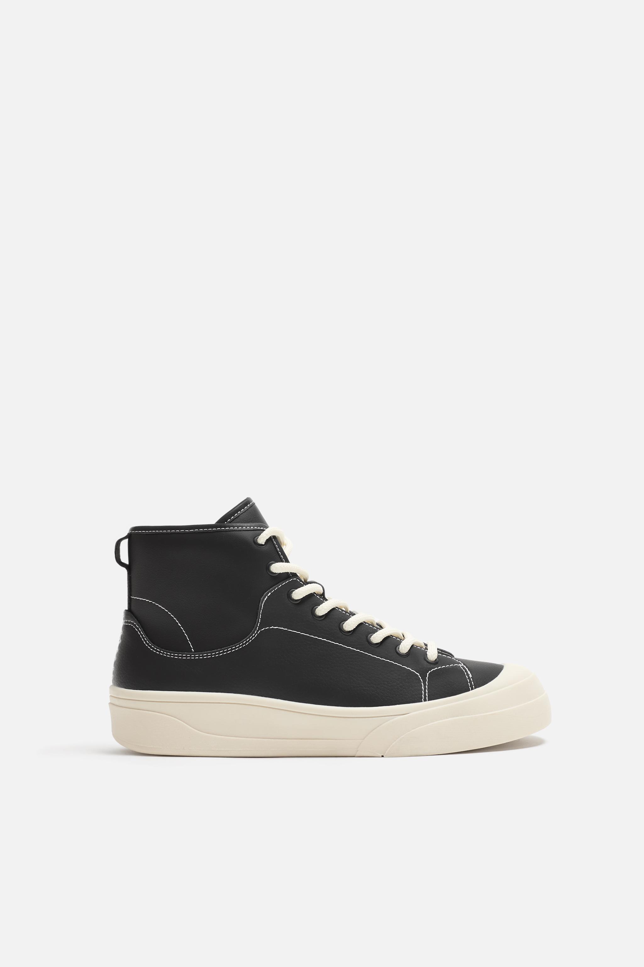 HIGH TOP SNEAKERS Black ZARA Canada