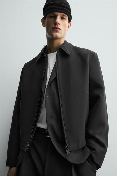 BLOUSON COUPE COURTE - Noir de Zara - Image 5