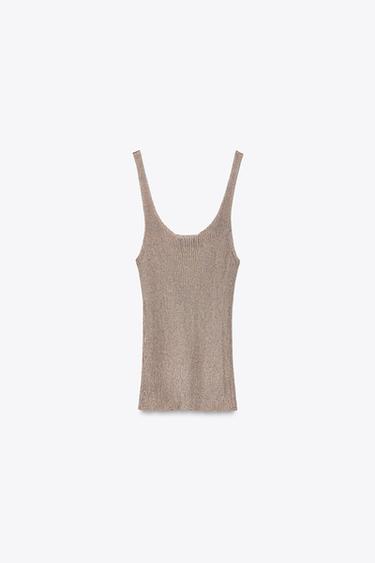 TOP EN FIL MÉTALLISÉ - Rose de Zara - Image 4