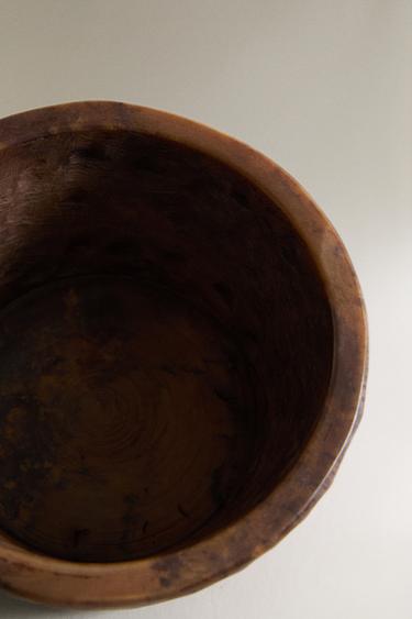 DECORATIVE STONE BOWL - Brown by Zara - Image 1